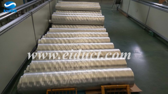 semi-rigid aluminum flexible duct