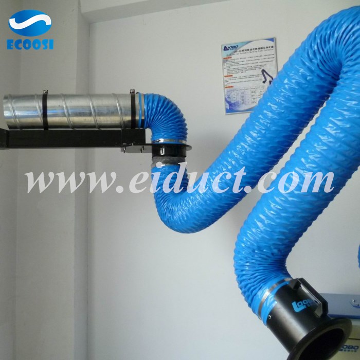 PVC flexible fume extraction hose